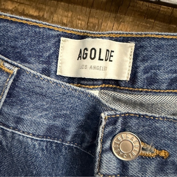 AGOLDE PARKER JEANS SURREAL Blue Ankle Cropped denim NWT 30 - Picture 8 of 9